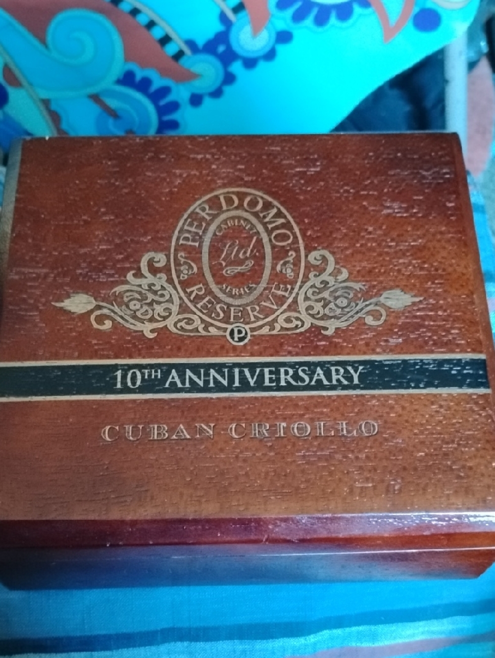 Perdomo Reserve 10th Anniversary Cuban Criollo Wooden Box